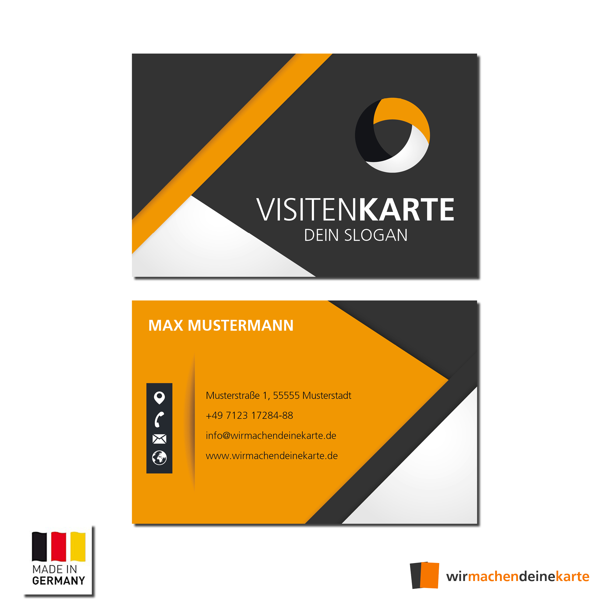 Visitenkarten individuell Business Karten 300g/qm 85 x 55 mm
