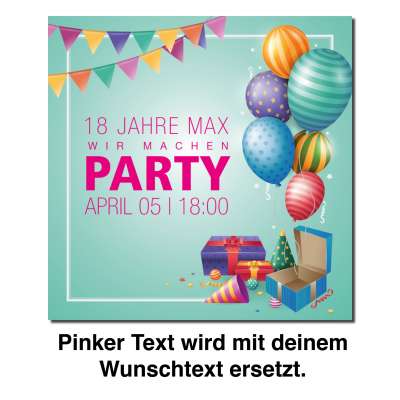 Einladung Einladungskarte 18. Geburtstag Feierei ...